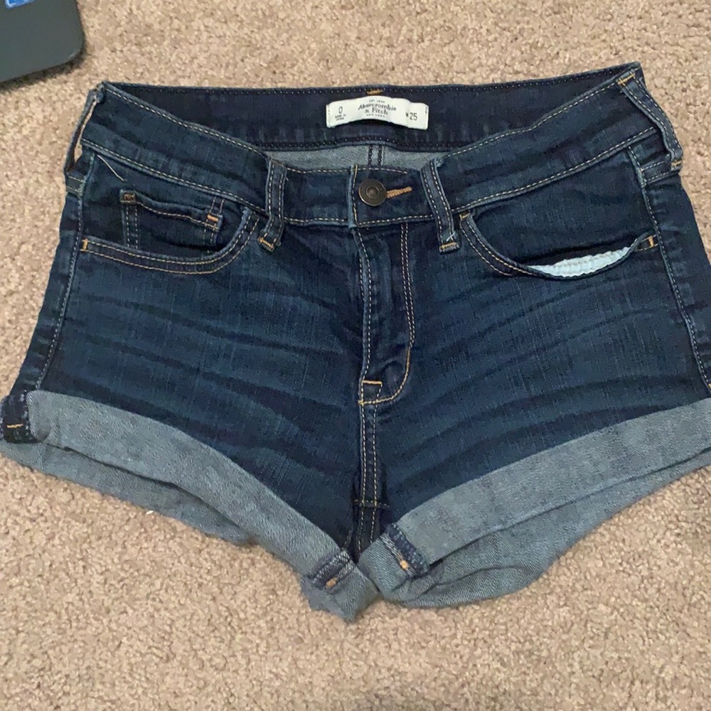 Jean shorts size 0 Abercrombie and Finch